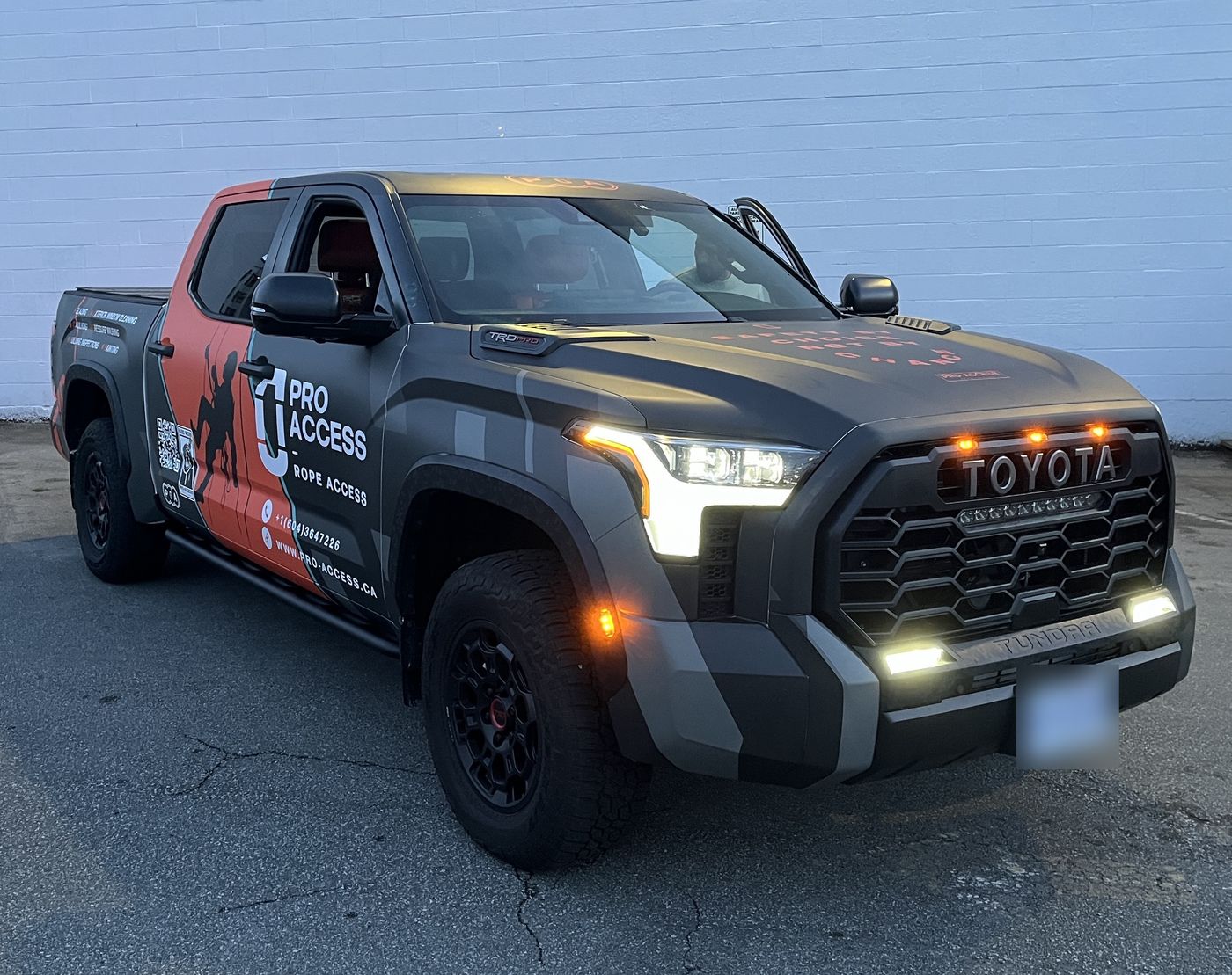 Commercial truck wrap for a rope access company in Vancouver, BC