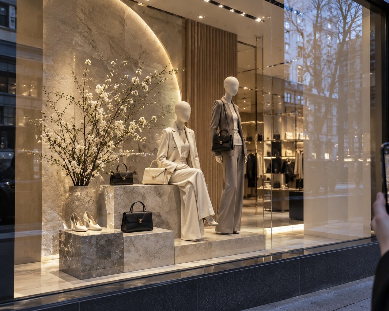 Illustrative retail window display concept
